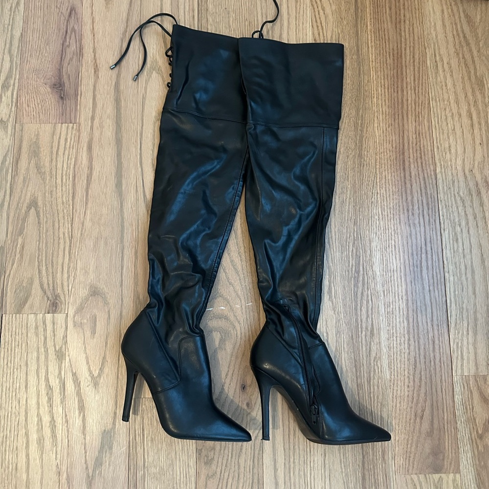 Aldo Black Over-the-Knee Boots